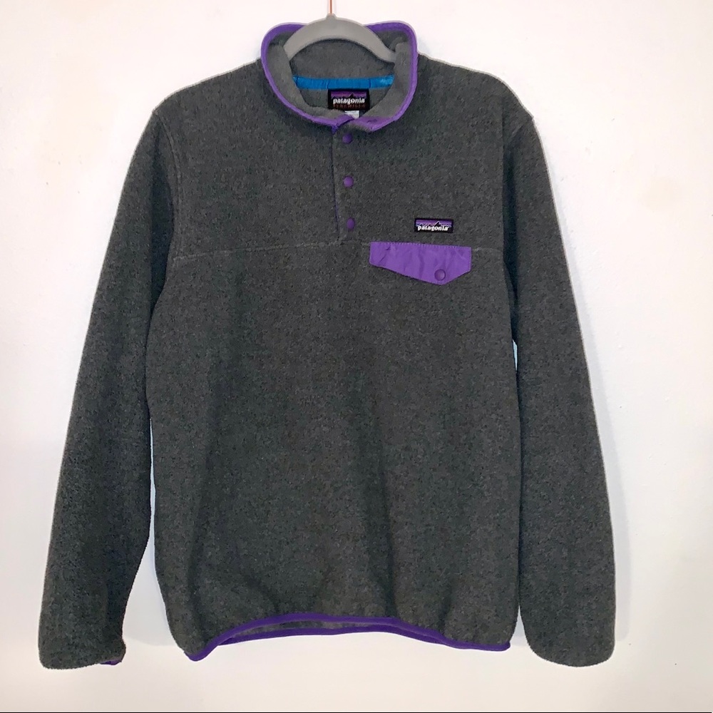 Patagonia Synchilla Snap-T Fleece Pullover Gray M
